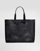 Dolce & Gabbana Woven Mesh and Calfskin Shopper