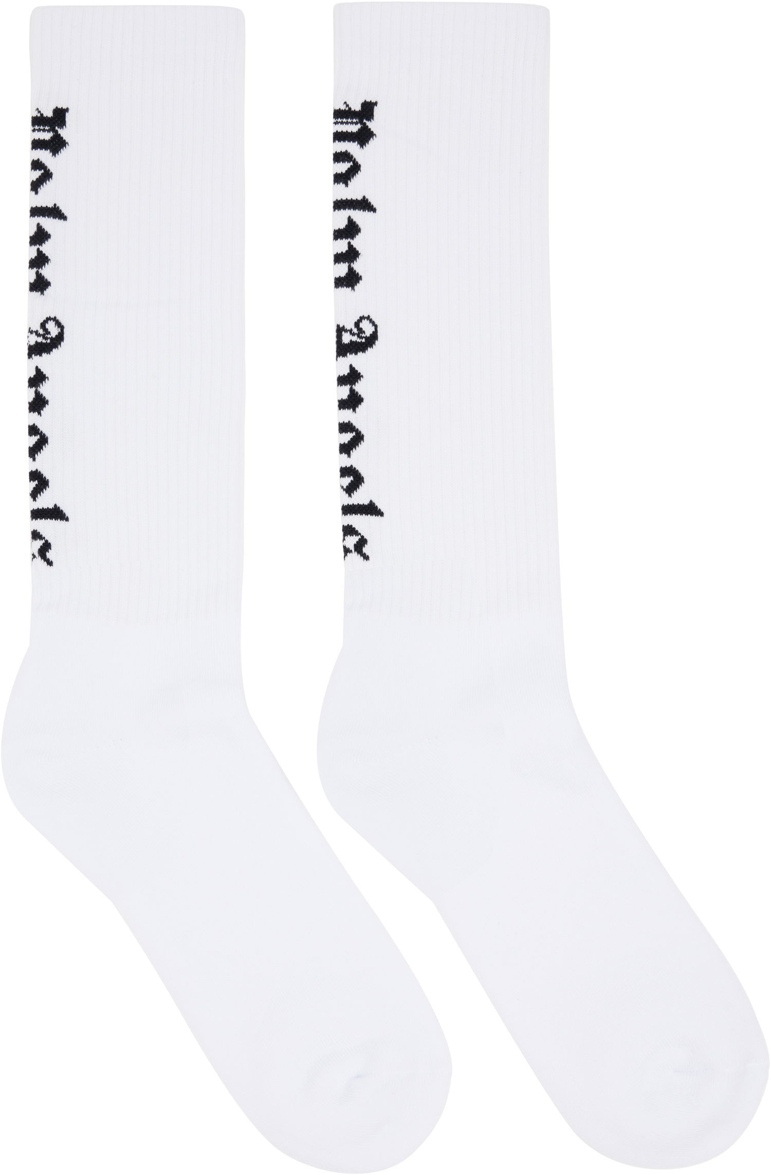 Ponožky Palm Angels Palm Angels Gothic Logo Socks Biela | PMRA009F24FAB0010110, 0