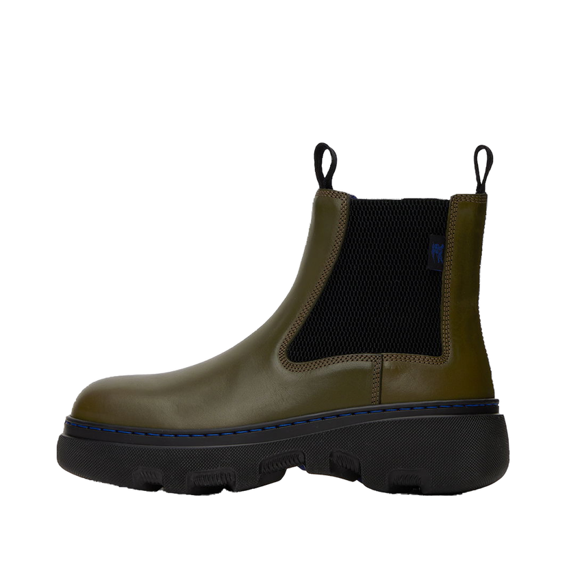 Tenisky a topánky Burberry Green Leather Creeper Chelsea Boots Zelené | 8092585