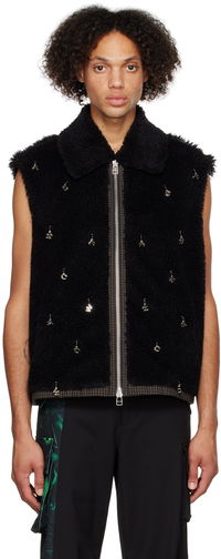 Feng Chen Wang Embellished Faux-Fur Vest