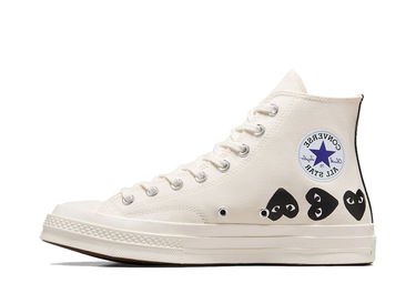 Tenisky a topánky Converse Comme des Garçons PLAY x Chuck 70 Hi Biela | A08148C, 1