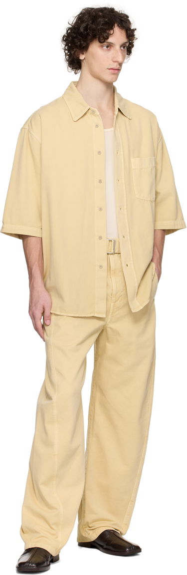 Nohavice LEMAIRE Lemaire Twisted Belted Trousers Žltá | PA326 LD1045, 3