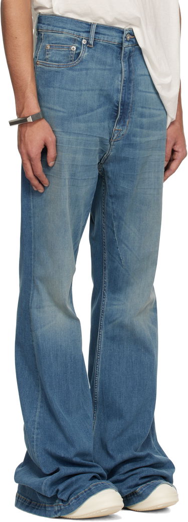 Džínsy Rick Owens Rick Owens DRKSHDW Hollywood Bolan Bootcut Jeans Modrá | DU01E3365 SDWB, 1