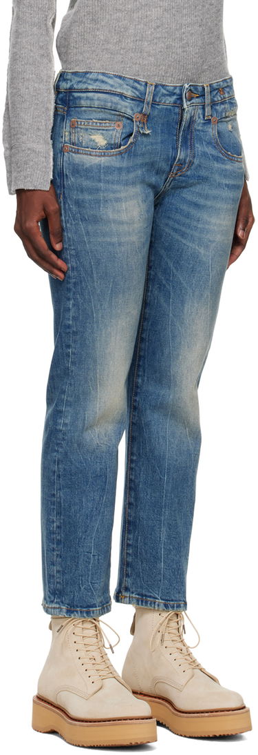 Džínsy R13 R13 Boy Straight Jeans Modrá | R13W0091-D081A, 4