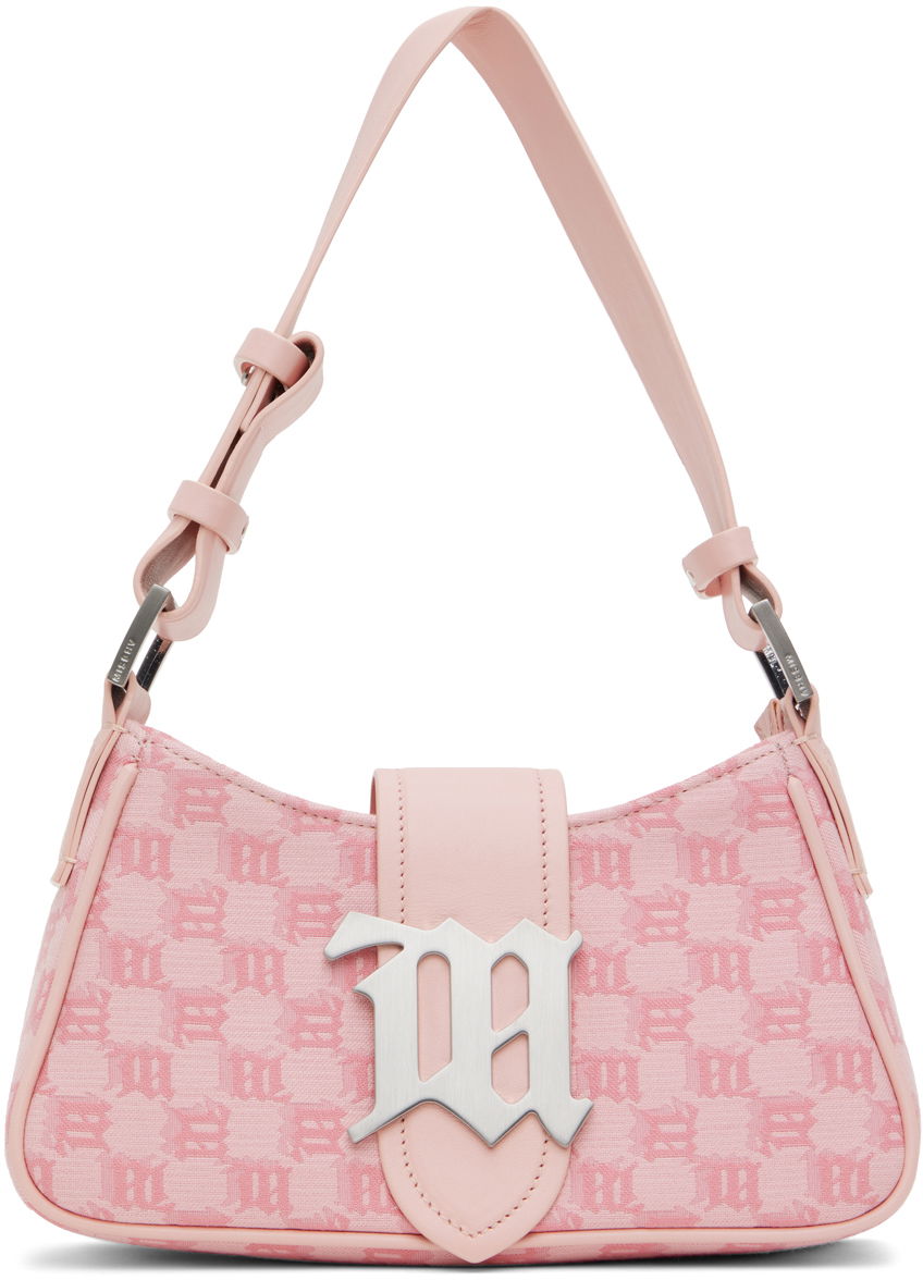 Taška cez rameno MISBHV Jacquard Monogram Small Shoulder Bag Ružová | 231A402, 0