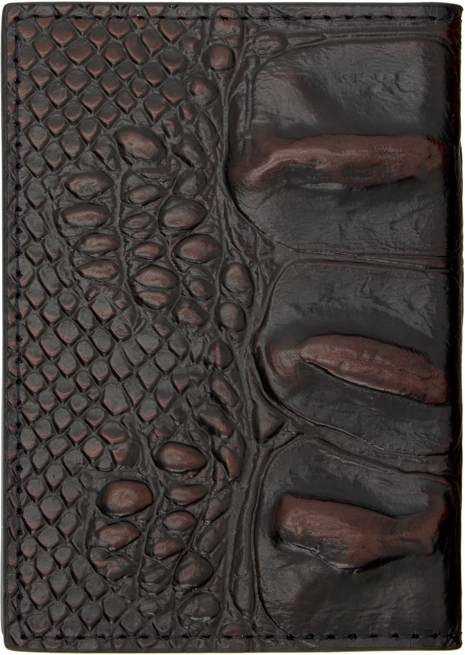 Peňaženka Vivienne Westwood Embossed Crocodile-Effect Vertical Card Holder with Orb Logo Hnedá | 5115002WW-L00BO-, 1