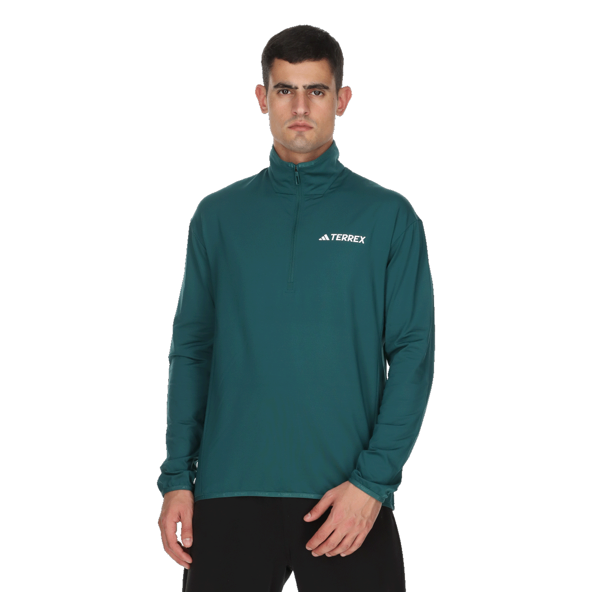 Mikina adidas Originals Terrex Half-Zip Long-Sleeve Top Zelené | JM0142, 0