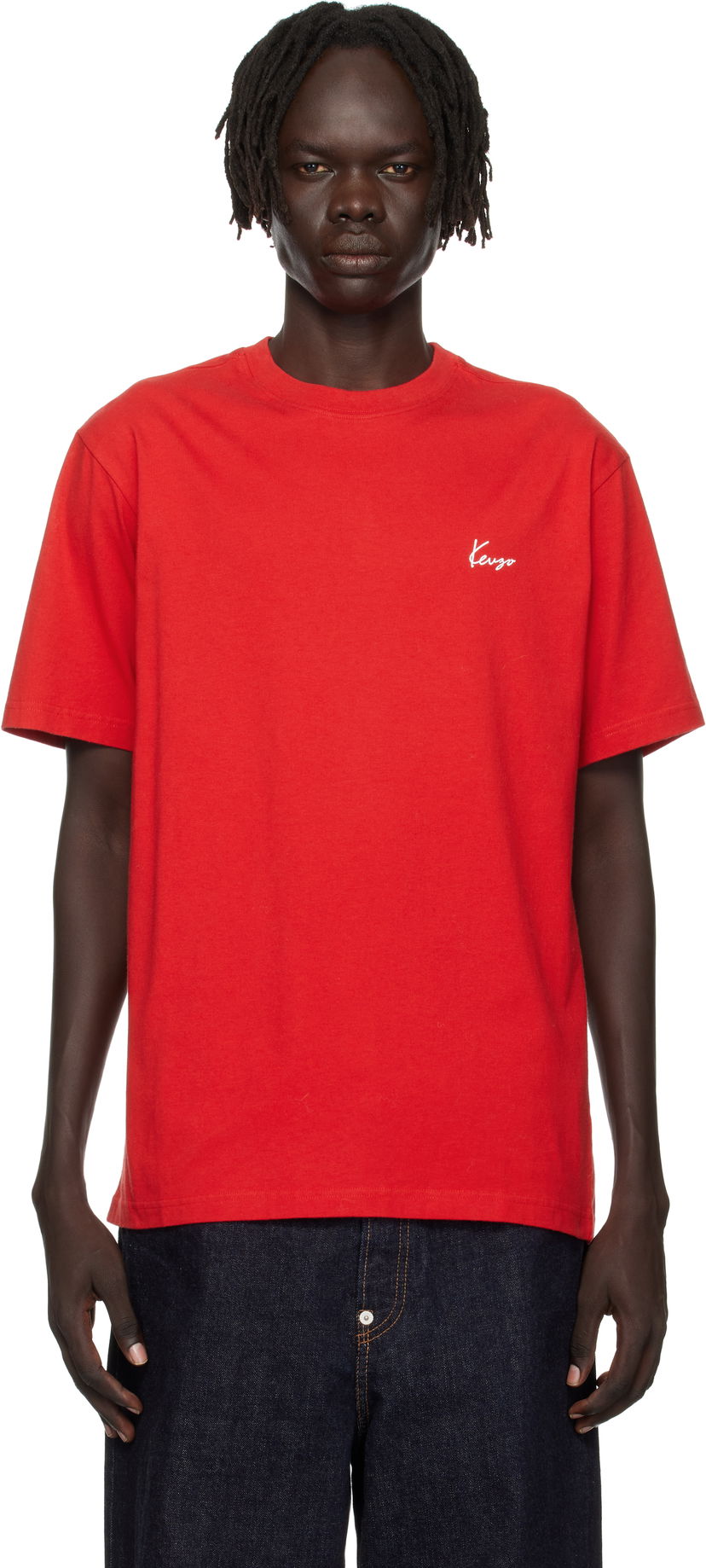 Tričko KENZO Kenzo 'KENZO Archive Bouquet' T-Shirt Červená | FF65TS2604SG