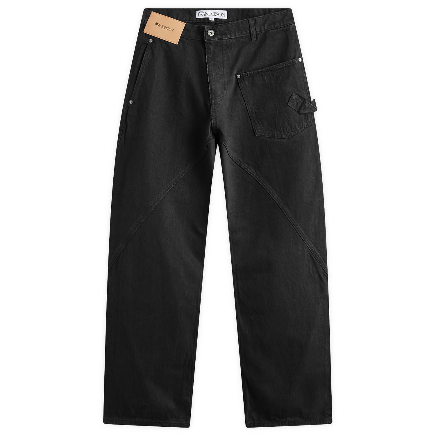 Džínsy JW Anderson Twisted Workwear Jeans Čierna | DT0110-PG1595-999, 0