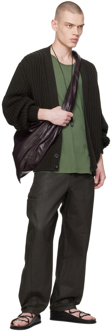 Sveter LEMAIRE Lemaire Chunky Knit Cardigan Zelené | TO1214 LK1023, 3