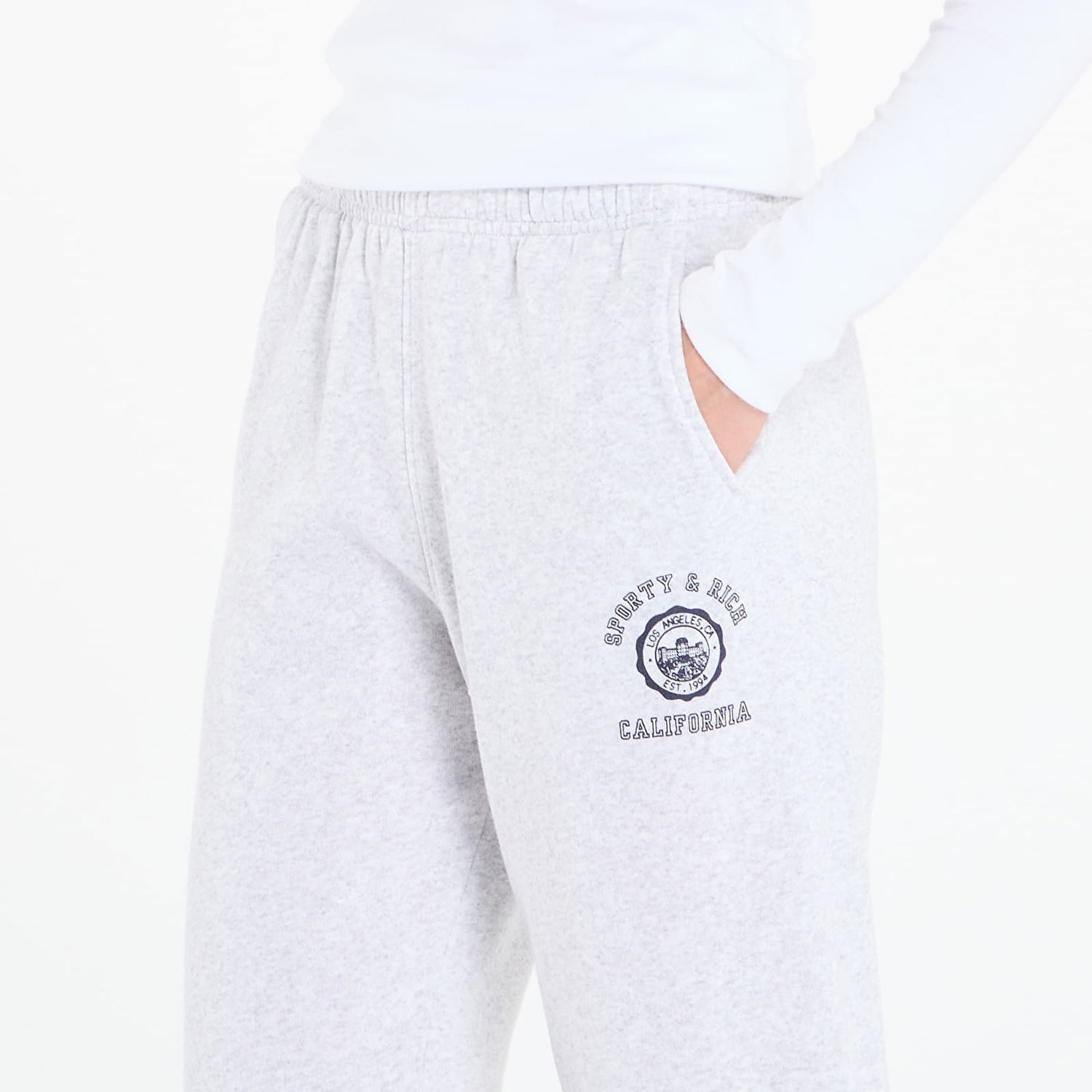 Tepláky Sporty & Rich Sporty & Rich California Emblem Soft Sweatpants Šedá | PA050625300GY03, 1