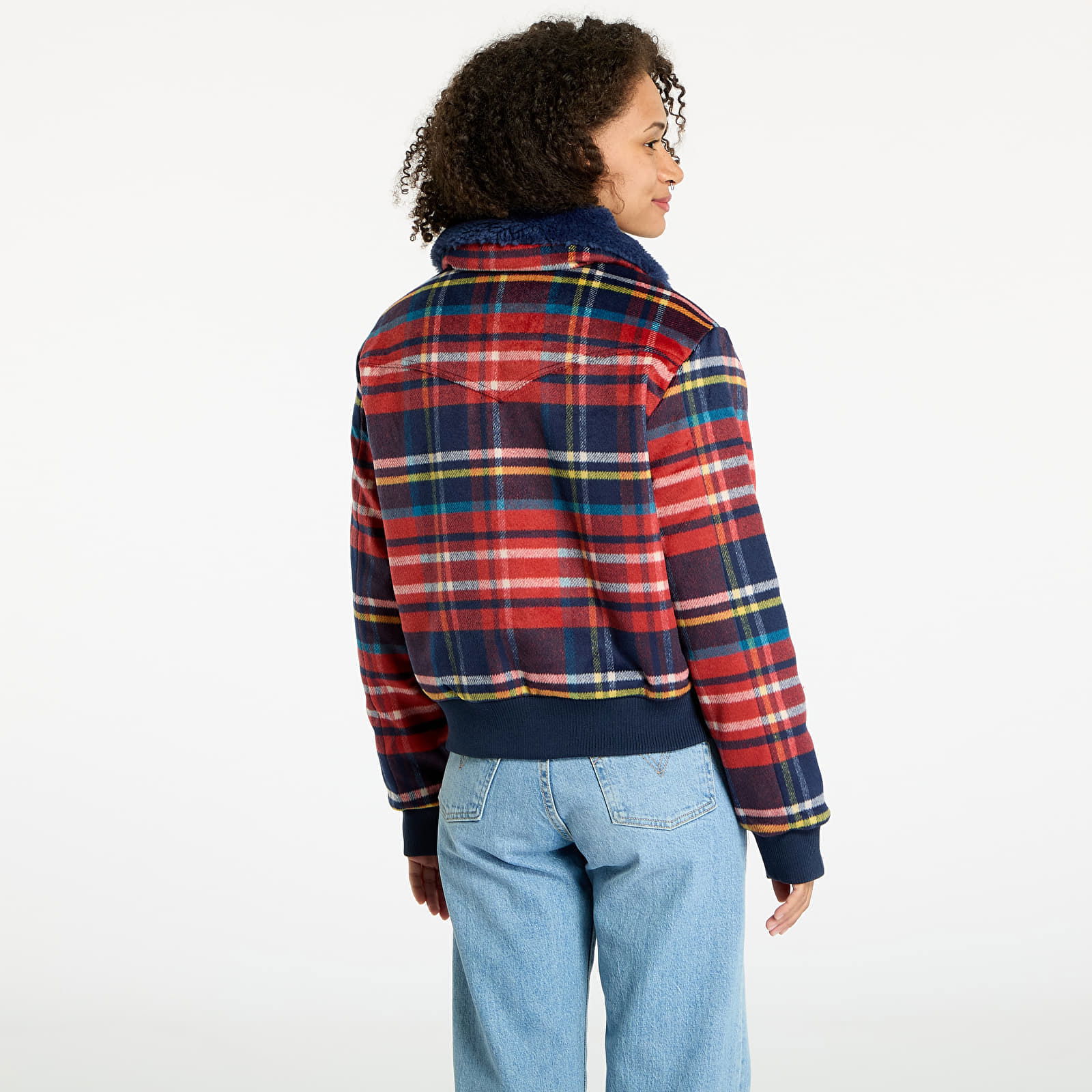 Aviator Jacket Red Tartan