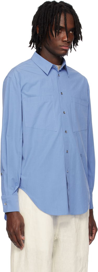 Košeľa Eckhaus Latta Eckhaus Latta Notebook Shirt Modrá | 1216-EL-PS25-FB - FRENCH BLUE, 1