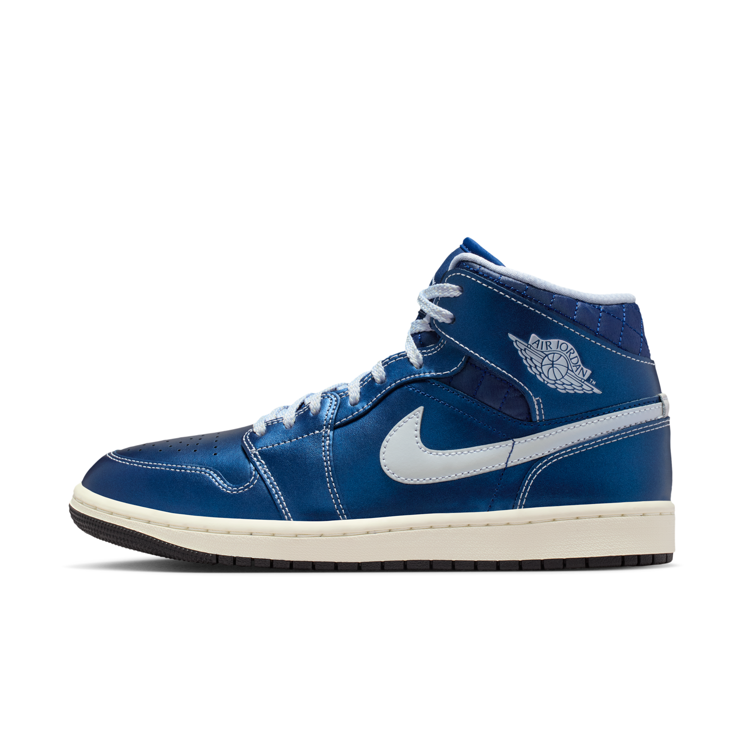 Tenisky a topánky Jordan Air Jordan 1 Mid SE "Metallic Blue Quilted" W Modrá | IM5128-001, 0