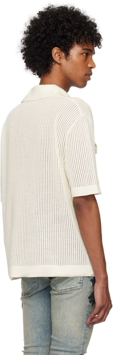 Košeľa AMIRI AMIRI Mesh Knitted Shirt Biela | AMKNIR1011, 2