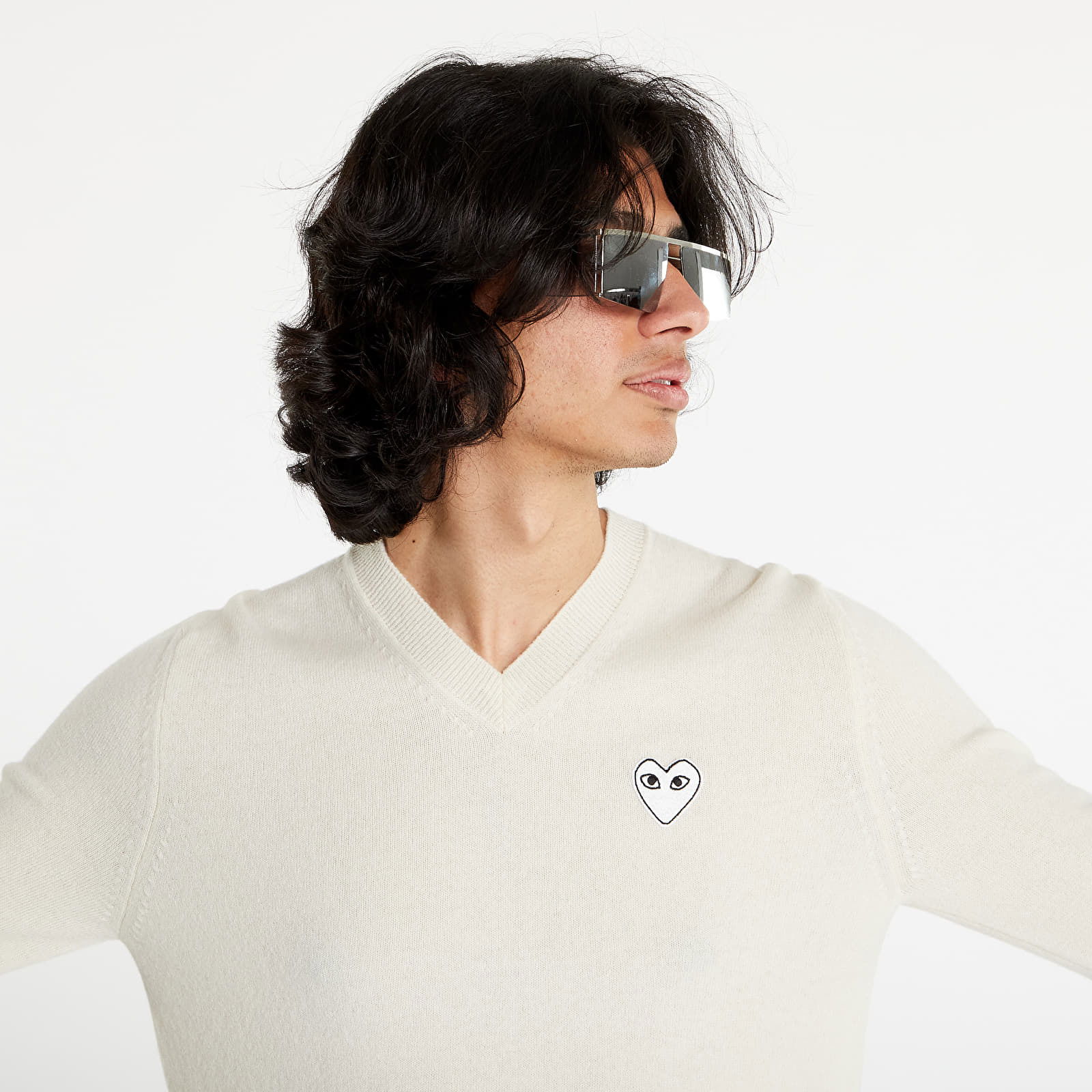 PLAY White Heart Pullover