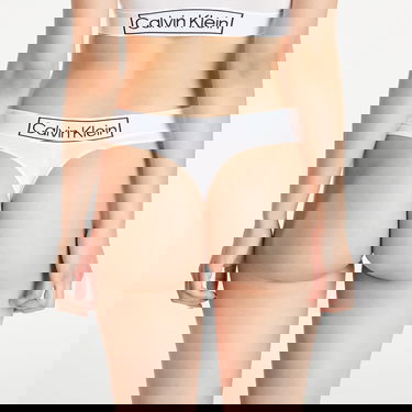Nohavičky CALVIN KLEIN Thong Reimagined Heritage Biela | QF6774E 100, 1
