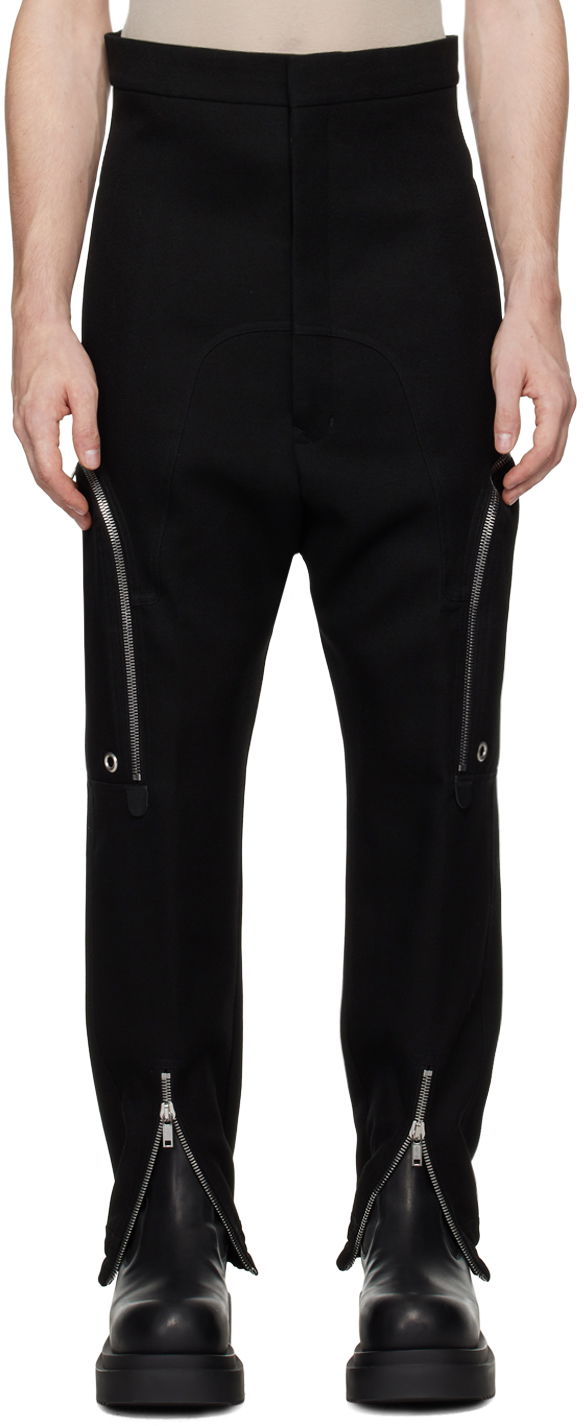 Cargo nohavice Rick Owens Rick Owens Porterville Dirt Bauhaus Cargo Pants Čierna | RU02D6363 WD, 0