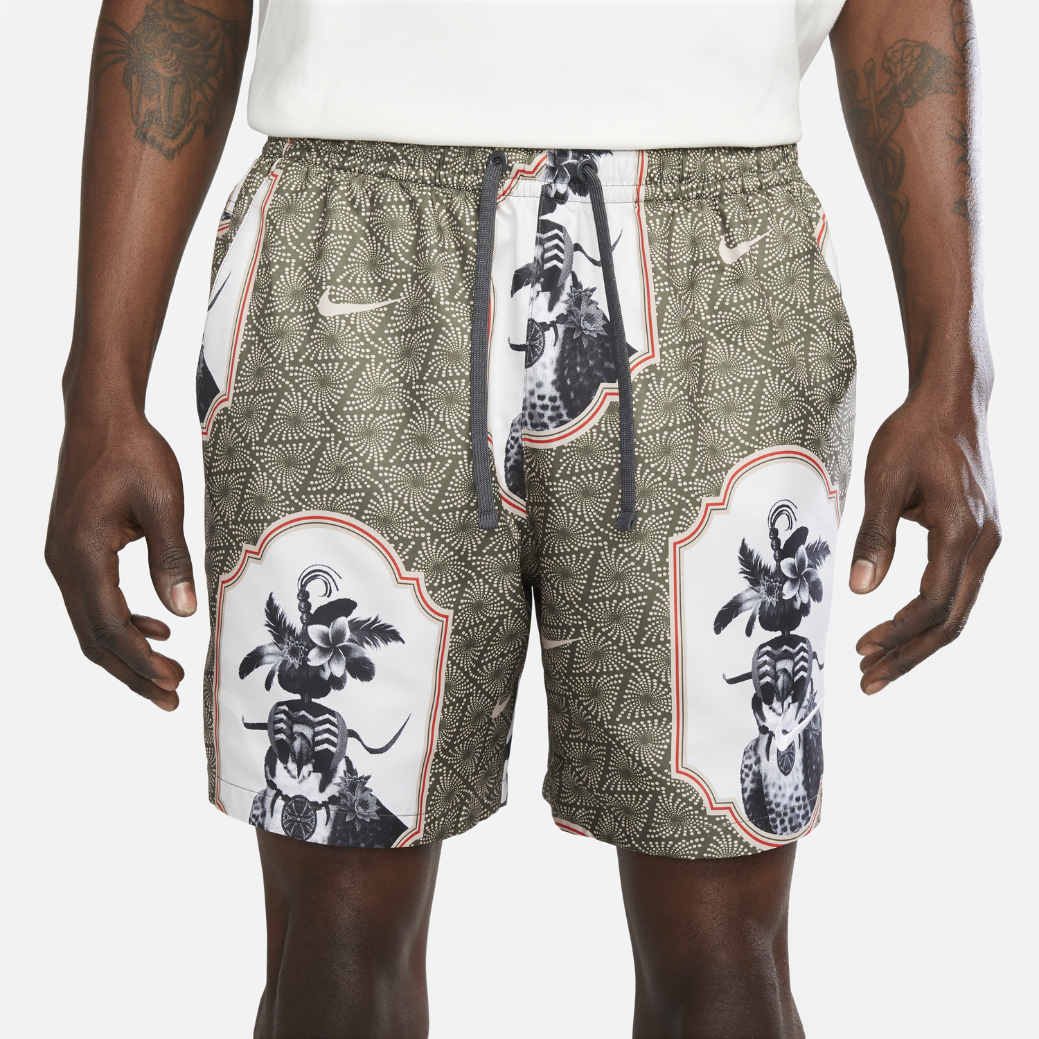 Šortky Nike Printed Flow Shorts Zelené | DX1117-325, 1