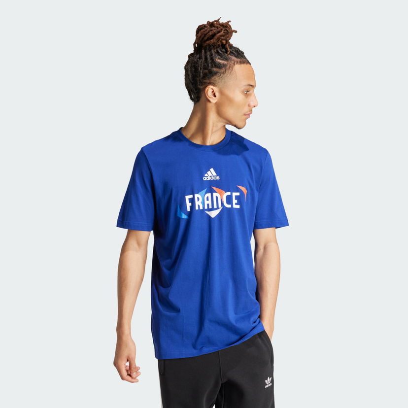 Tričko adidas Performance UEFA EURO24™ France Modrá | IT9315