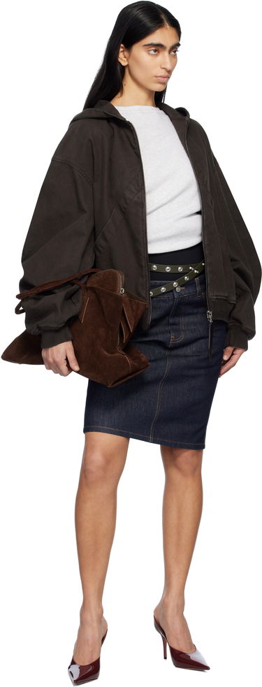Mikina The Attico Attico Hooded Bomber Jacket Hnedá | 250WCB00066 DDC093AA, 3