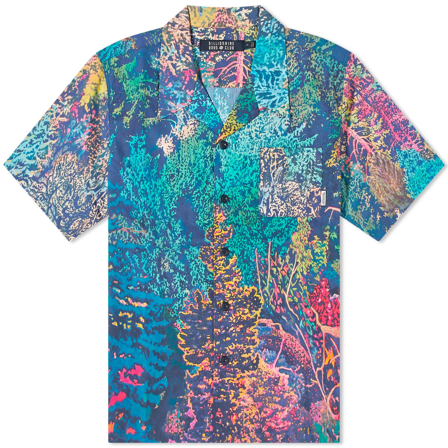 Košeľa BILLIONAIRE BOYS CLUB Wilderness Vacation Shirt Tyrkysová | B23425-MLT, 0