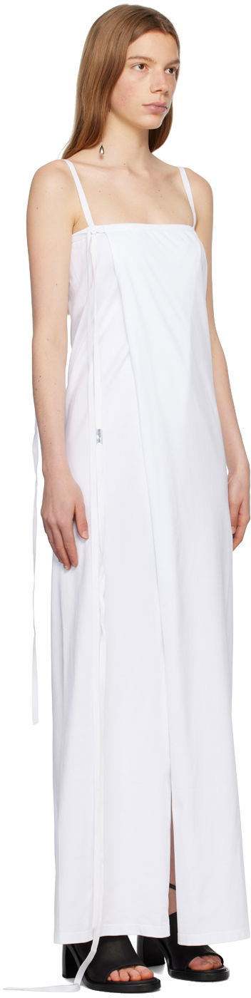 Women's Long White Strappy Dress
