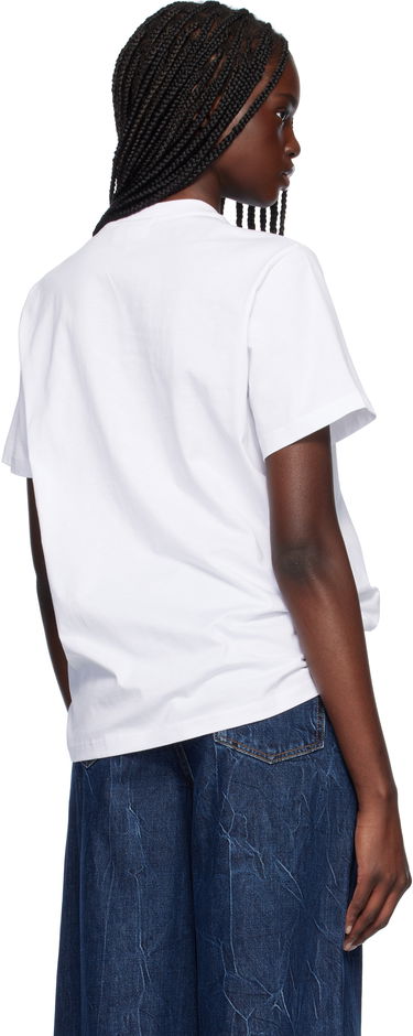 Tričko GANNI GANNI Jersey Tattoo Lace T-Shirt Biela | T4158, 2