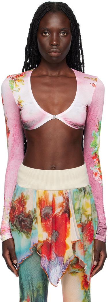 Tielko Jean Paul Gaultier 'The Body Flower' Long Sleeve Top Rôznofarebný | 23/12-F-TO077-J517-2110, 0