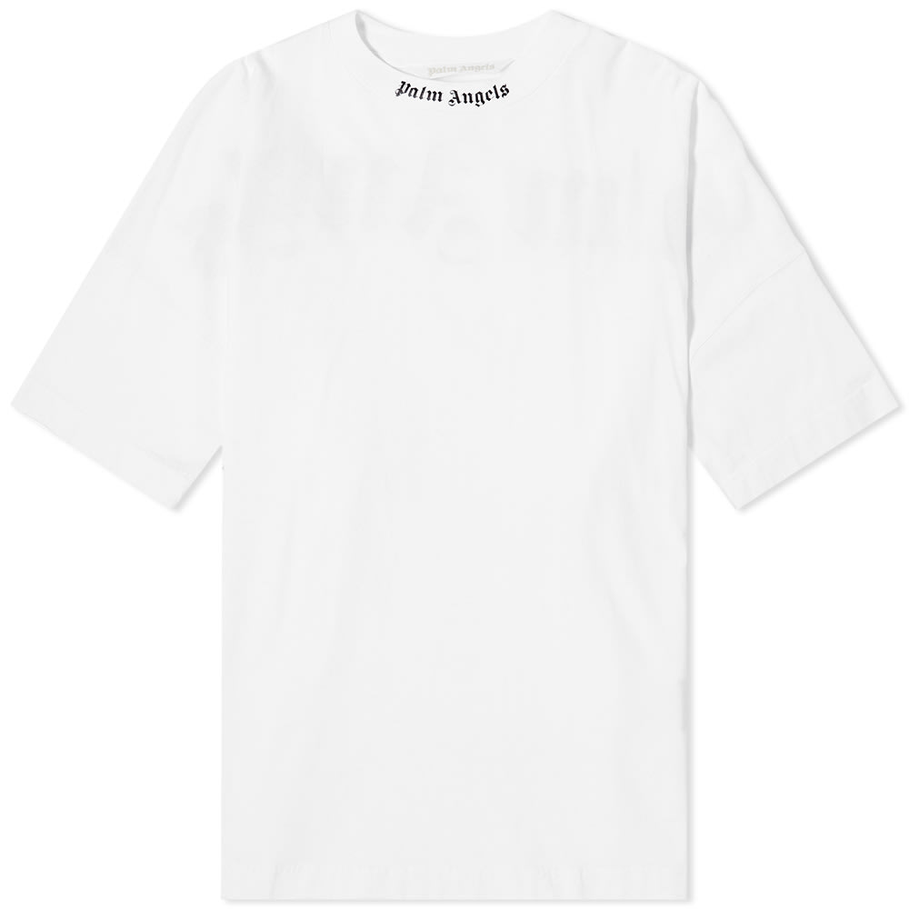 Tričko Palm Angels Classic Logo Oversized Tee Biela | PWAA023C99JER0020110, 0