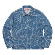 Gonz Map Work Jacket with Pattern