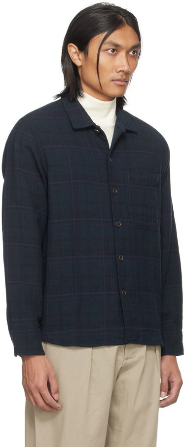 Košeľa Universal Works Universal Works OP Plaid Shirt Navy | P2931, 1