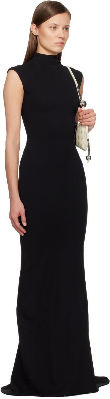 Šaty Jacquemus 'The Alba' High-Neck Sleeveless Maxi Dress Čierna | 25HDRW00674AW00476, 1