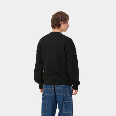 Mikina Carhartt WIP Black Printed Crewneck Sweatshirt Čierna | I033939_9, 2