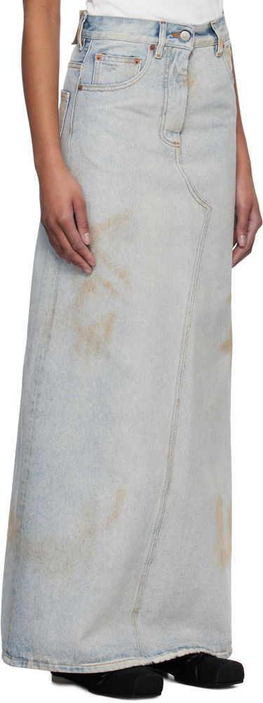 Sukňa Maison Margiela MM6 Maison Margiela Distressed Denim Maxi Skirt Modrá | S52MI0016 M30018, 1