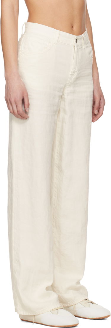 Nohavice The Row The Row Eglitta Wide-Leg Jeans Biela | 6525-W3654, 1