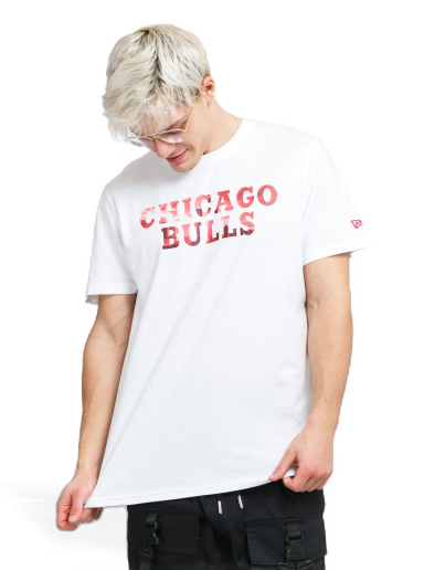 Tričko New Era NBA Photographic Wordmark Tee Bulls Biela | 12869842