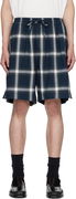 Plaid Drawstring Shorts