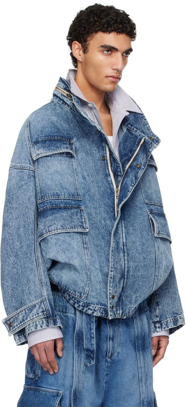 Bunda HED MAYNER Hed Mayner Flap Pocket Denim Jacket Modrá | HMMA67024A-HA190, 1