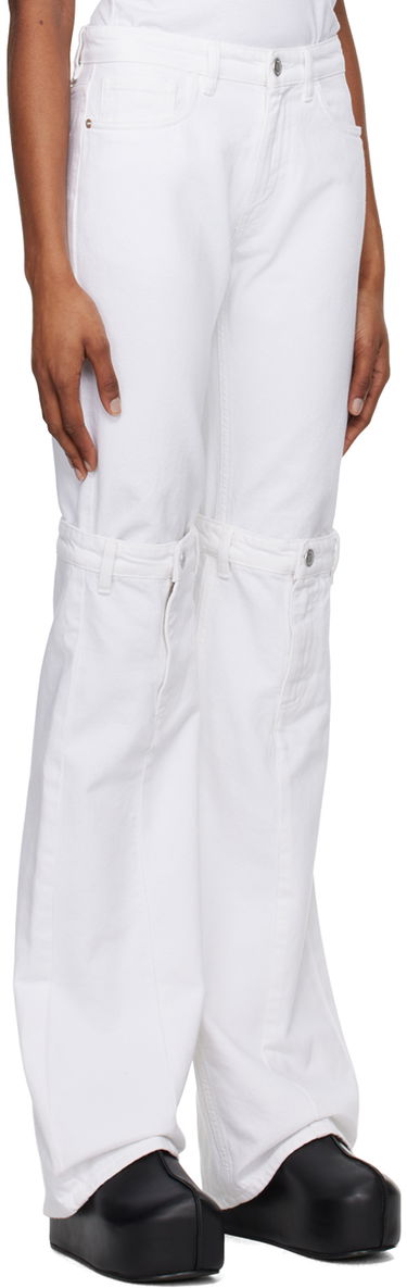 Džínsy Coperni Open Knee Jeans Biela | COPP55251, 1