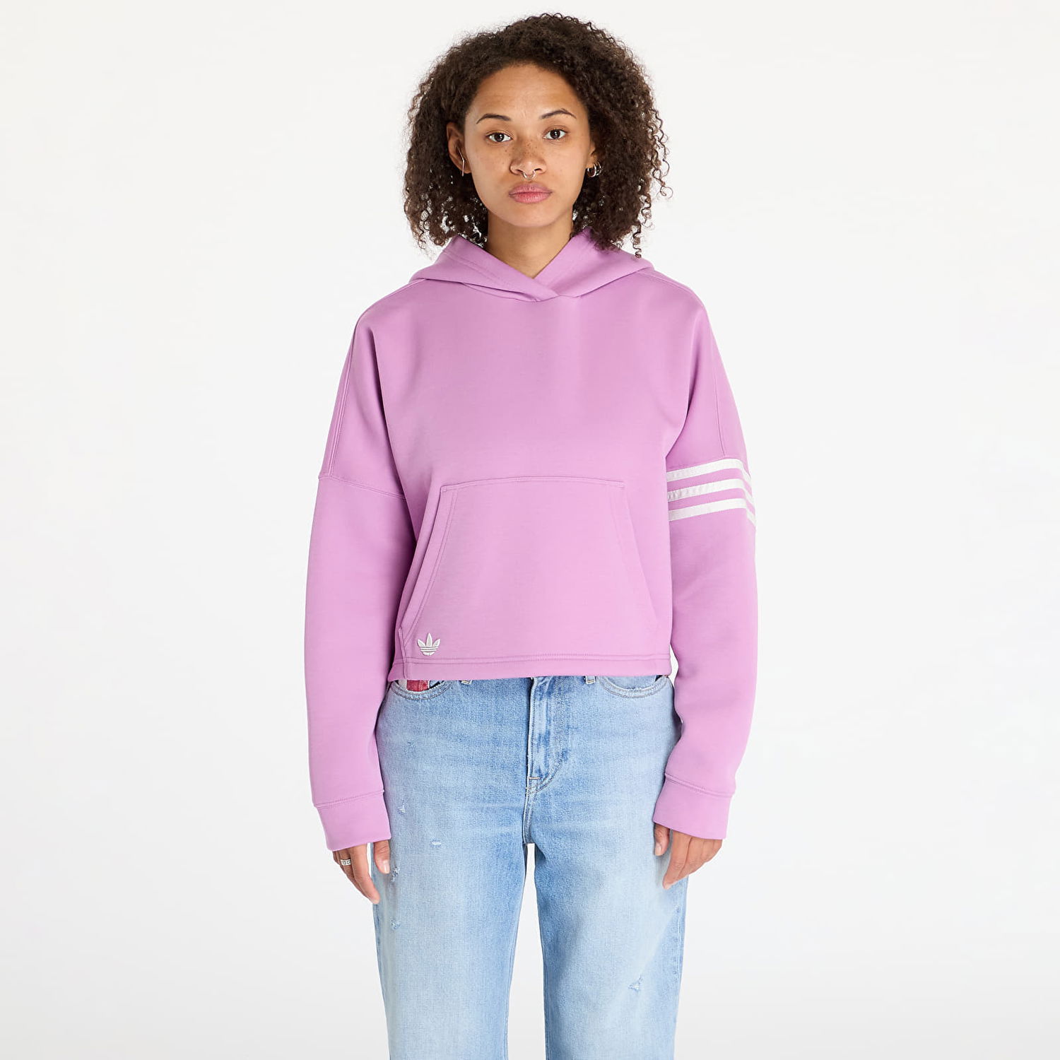 Mikina adidas Originals Neuclassics Hoodie Preloved Purple/ Cloud White Fialová | IW5614, 0