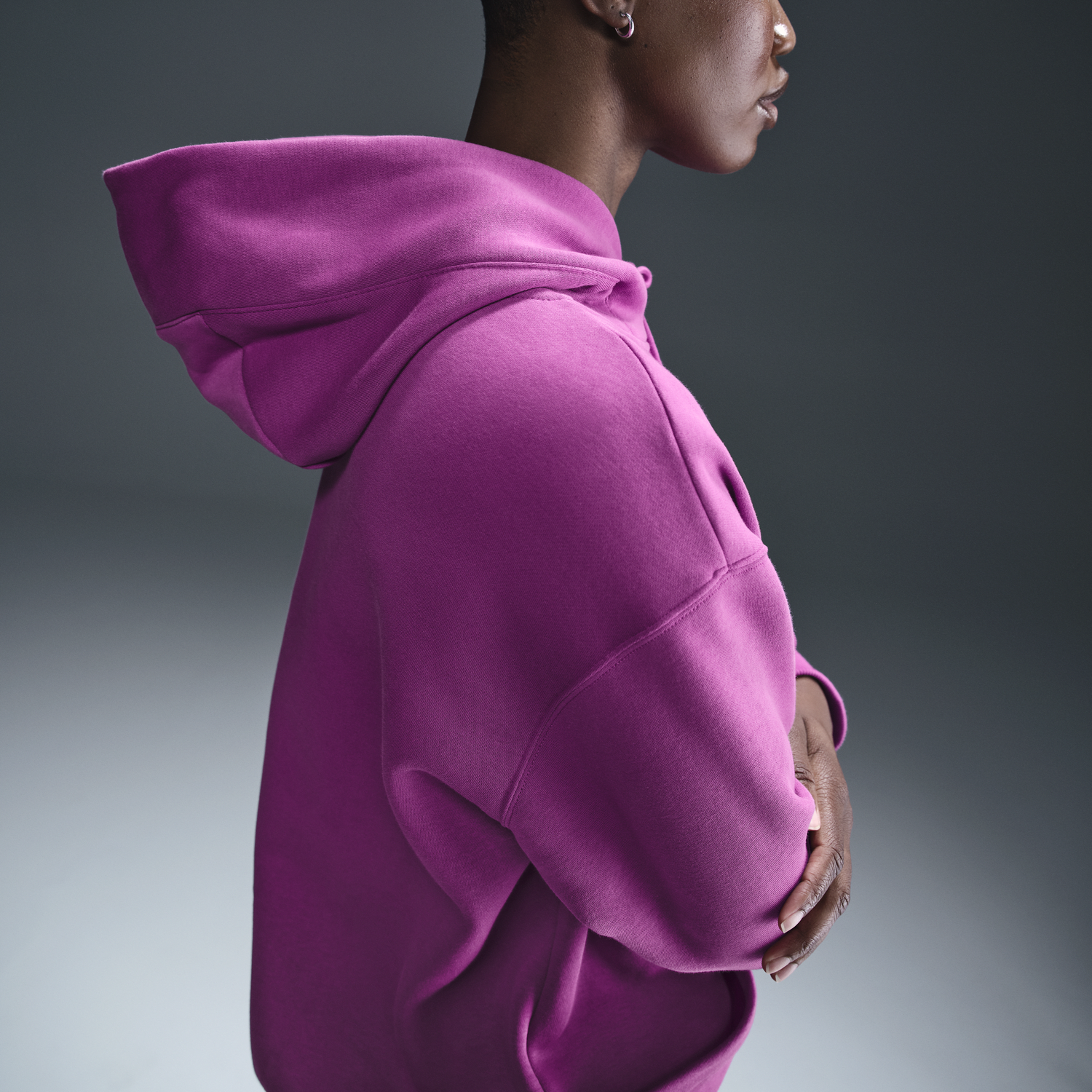 Mikina Nike Phoenix Hoodie Relaxed Fialová | DQ5860-518, 1
