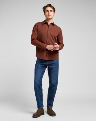 Košeľa Lee Regular Patch Shirt Luxe Hnedá | 112370549, 1