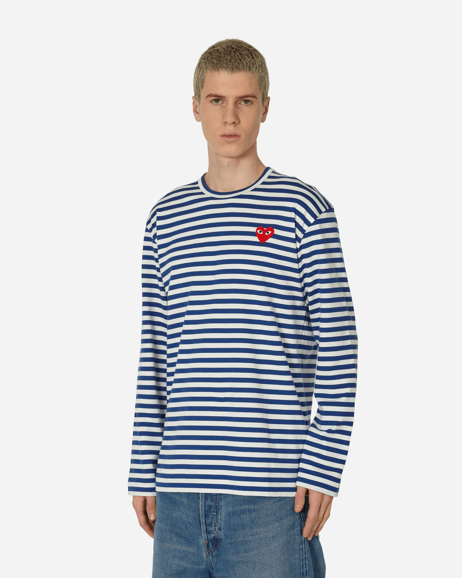 Tričko Comme des Garçons Play Heart Stripe Logo Tee Rôznofarebný | P1T164-2, 1
