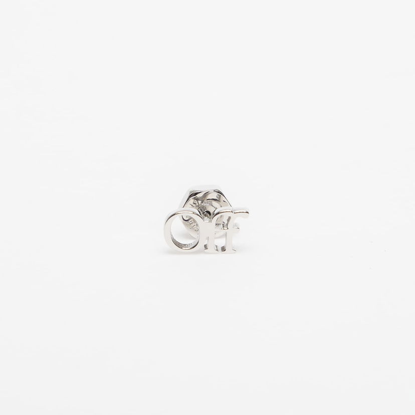 Náušnice Off-White Off-White Logo Mono Earring Metalická | OMOD063C99MET0017200
