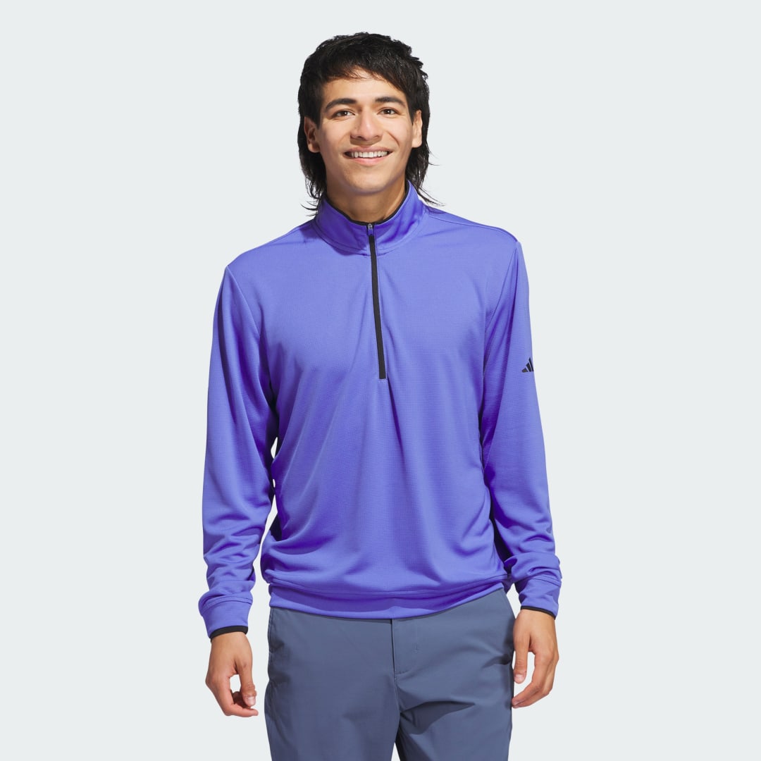Sveter adidas Performance Men's Golf Lightweight Half-Zip Pullover Fialová | IW2394, 0