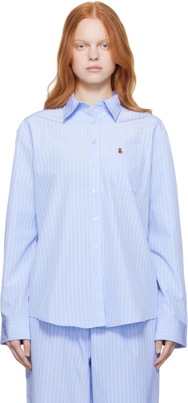 Košeľa GUIZIO Guizio Oona Striped Buttondown Shirt Modrá | P25104W150, 0