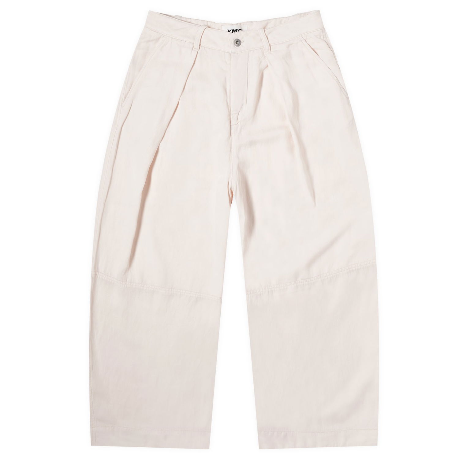 Nohavice YMC Deadbeat Linen Trousers XX-Small Béžová | Q4WMK-60, 0