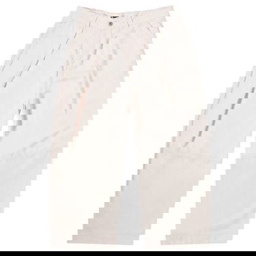 Nohavice YMC Deadbeat Linen Trousers XX-Small Béžová | Q4WMK-60, 0