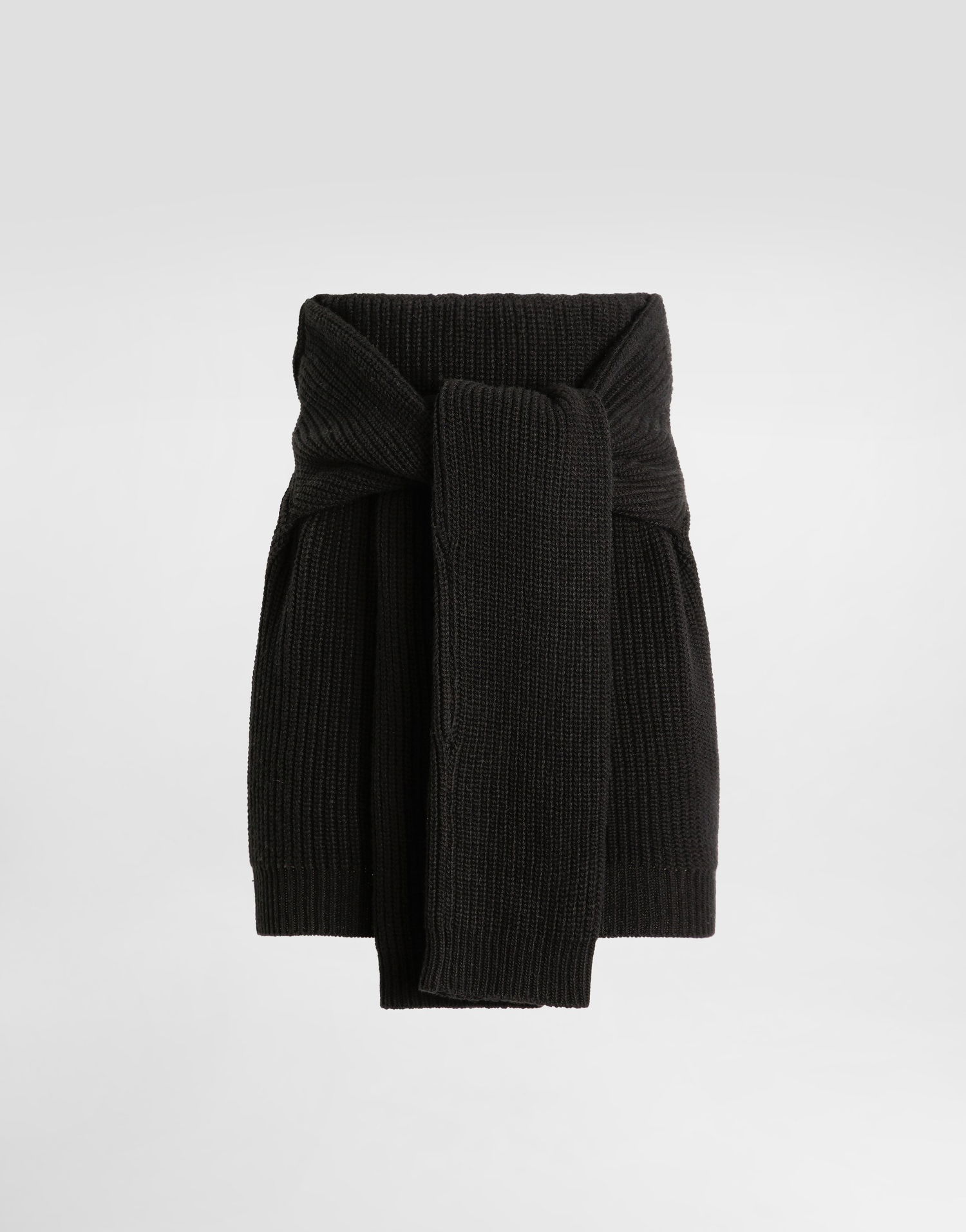 Sukňa Dolce & Gabbana Dolce & Gabbana Knit Skirt with Tie Detail Čierna | FXO35TJDVDUN0000, 0